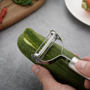 1 Set Stainless Steel Peeler & Slicer – Multi-function Vegetable & Fruit Grater Tool