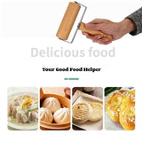2pcs Wooden Rolling Pin For Baking – Hand Push Dough Roller With Non-stick Surface, Lightweight & Kid-friendly