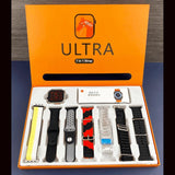 Ultra Smart Watch With Multicolor Straps